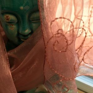 Chiffon Beaded scarf